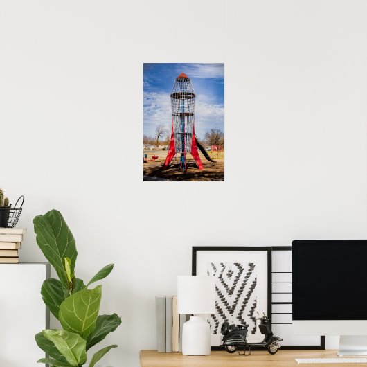 Poster Fusée (Bureau à domicile)