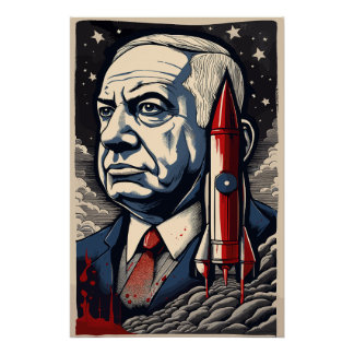 Poster fusée benjamin netanyahu