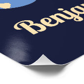 Poster Fusée dans l'espace Joyeux anniversaire garçon Pho (Coin)