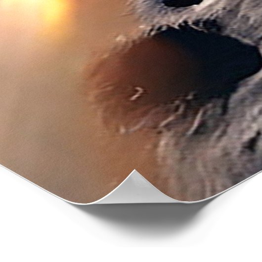 Poster fusée futuriste (Coin)