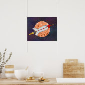 Poster Fusée Rétro 2026 (Cuisine)