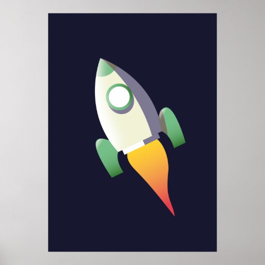 Poster Fusée spatiale (Devant)