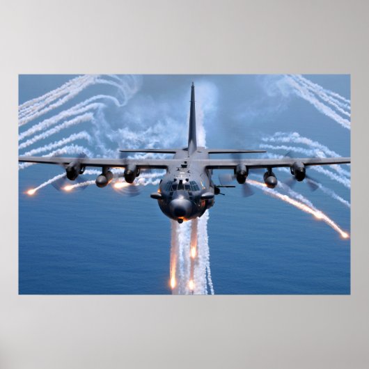 Poster Fusées de largage de spectre AC-130H (Devant)