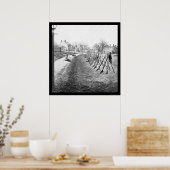 Poster Fusils fédéraux empilés à Petersburg, VA 1865 (Cuisine)