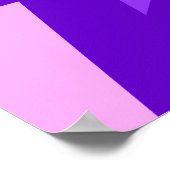 Poster Fusils violets et roses tuent l'impression (Coin)