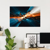 Poster Fusion Cosmique (Bureau à domicile)