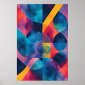 Poster Fusion Cosmique en Mouvement (Devant)