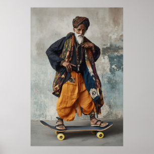 Poster Fusion culturelle sur roues