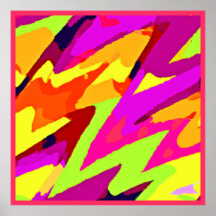 Poster Fusion d'art chromatique