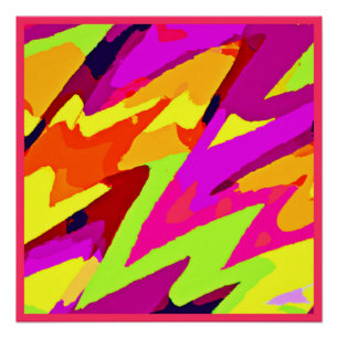 Poster Fusion d'art chromatique