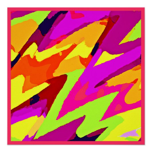 Poster Fusion d'art chromatique (Devant)