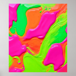 Poster Fusion de couleurs vives
