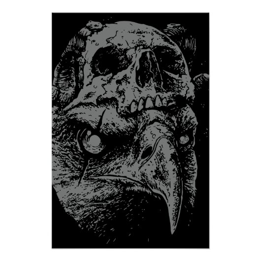 Poster Fusion de l'aigle crâne (Devant)