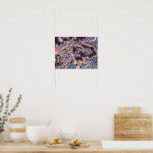 Poster Fusion de marbre rose cosmique (Cuisine)