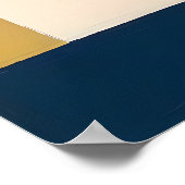 Poster Fusion géométrique vive - Art Abstrait Gras (Coin)