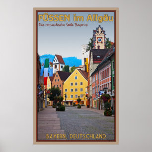 Poster Füssen im Allgäu