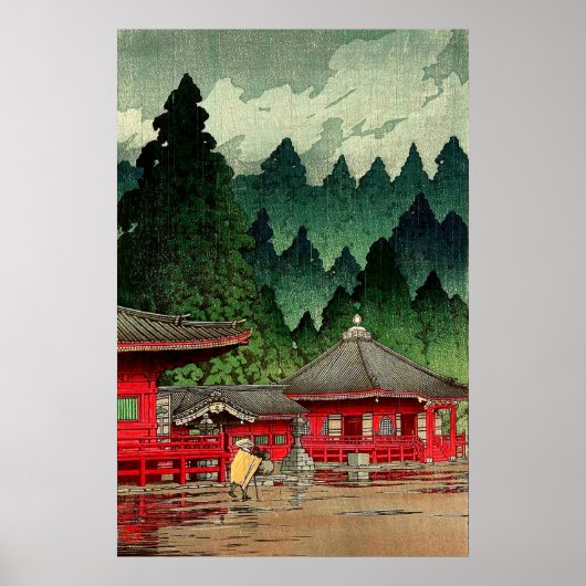 Poster Futatsu Hall Nikko Kawase Hasui (Devant)