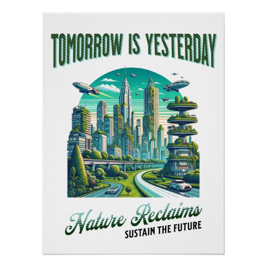 Poster Futur Design urbain durable. (Devant)