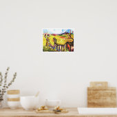 Poster Futur été à la campagne art (Cuisine)