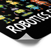 Poster Futur ingénieur en robotique Technicien Drôle Vint (Coin)