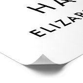 Poster Futur Mme Bourgogne Fête de Fiançailles Fleurs (Coin)