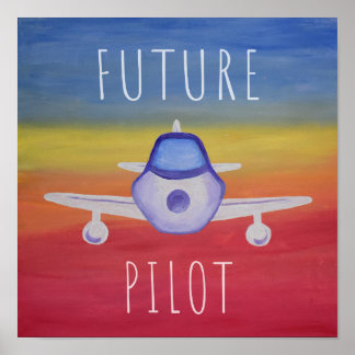 Poster Futur Pilote Airplanr Postef