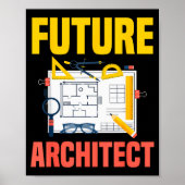 Poster Future Architect Funny Architecture Architect (Devant)