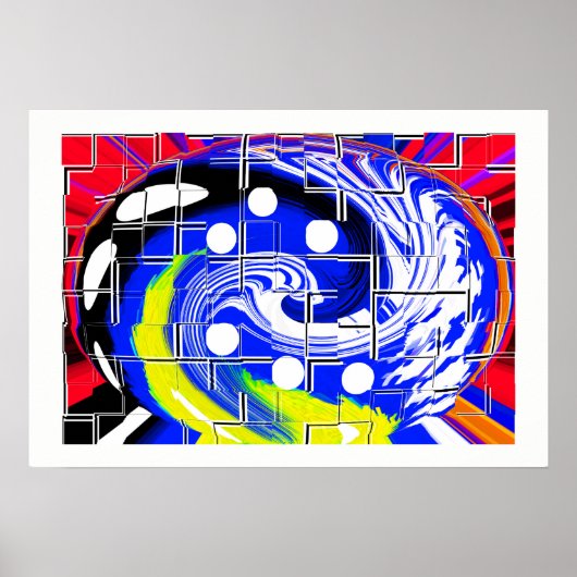 Poster Future carte de galaxie (Devant)