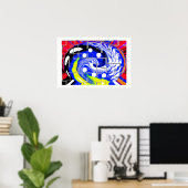 Poster Future carte de galaxie (Bureau à domicile)