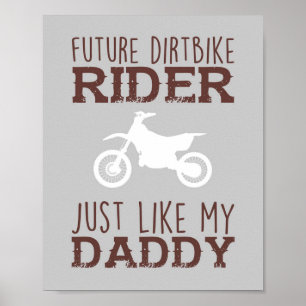Poster Future Dirtbike Rider Baby Boy Nursery Imprimer