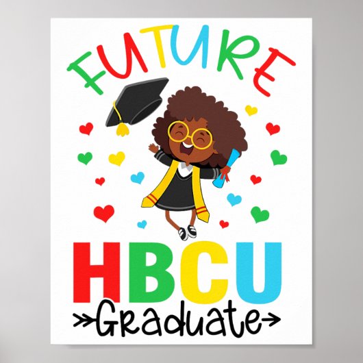 Poster Future Élève Diplômée Hbcu Diplômée Hbcu Futur Col (Devant)