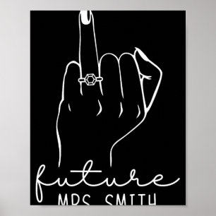 Poster Future Mme Smith Nouvelle Robe de Mariée Pour Fian