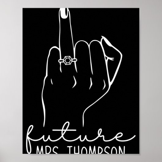 Poster Future Mme Thompson Nouvelle Robe de Mariée Pour F (Devant)