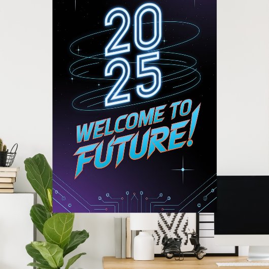 Poster Future Neon (Bureau à domicile)