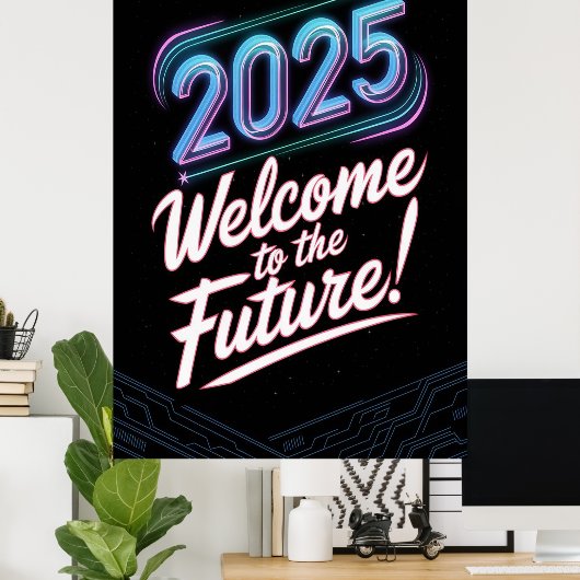 Poster Future Neon (Bureau à domicile)