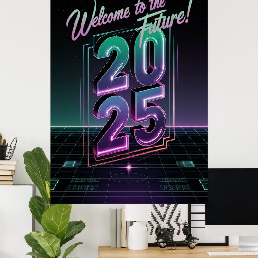 Poster Future Neon (Bureau à domicile)