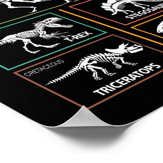 Poster Future paléontologue Dinosaur Fossil Paleontology (Coin)