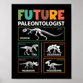 Poster Future paléontologue Dinosaur Fossil Paleontology (Devant)