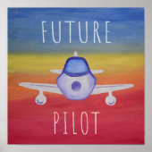 Poster Future Pilot Airplanr Postef (Devant)