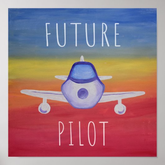 Poster Future Pilote Avion Poste (Devant)