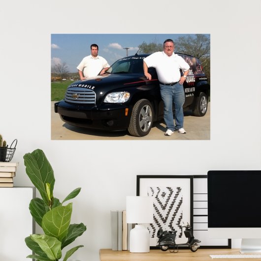 Poster FutureMobile, avec Doc et Tom (Bureau à domicile)