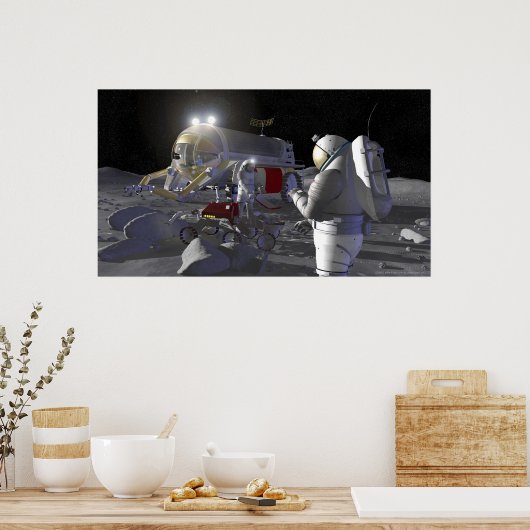 Poster Futures missions d'exploration spatiale (Cuisine)