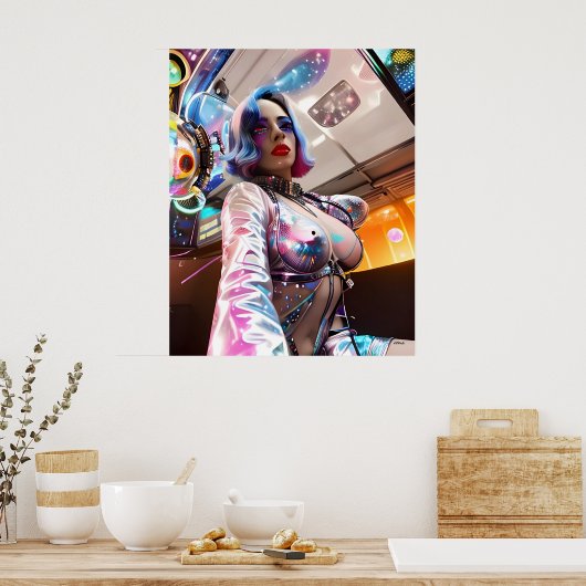 Poster Futurist Revelry (Cuisine)