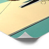 Poster Futuriste atomique Floride Espace Age Chambre Fami (Coin)