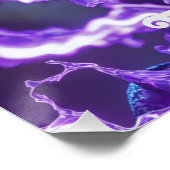 Poster futuriste de guerrière éclaireuse (Coin)