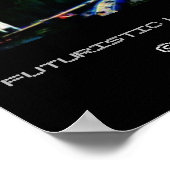 Poster Futuriste La Crosse Wisconsin (Coin)