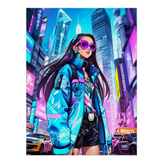 Poster Futuriste Pop Star 0002 (Devant)