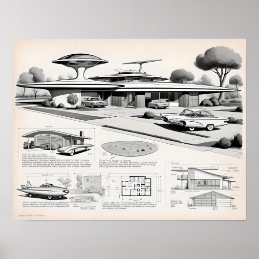 Poster Futuriste rétro 03023 (Devant)