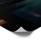 Poster Futuristic City with Radiant Neon Portal (Coin)