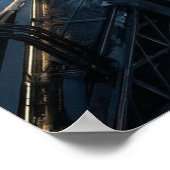 Poster Futuristic Energy Bridge City Art (Coin)